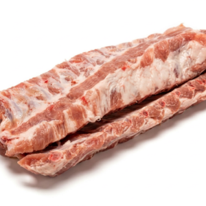 Tira de costilla de cerdo blanco